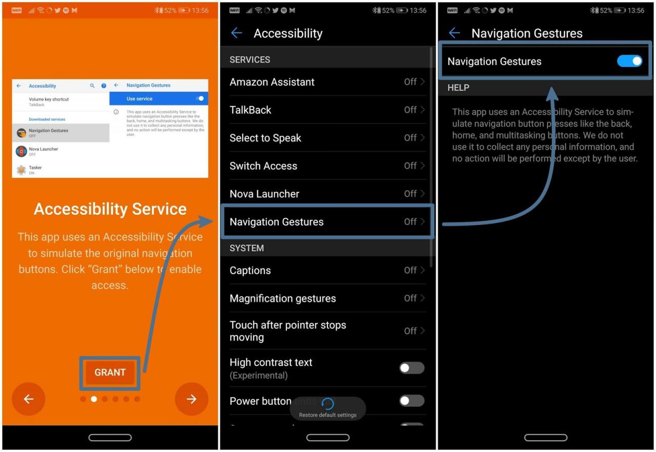 เปลี่ยนการควบคุม Android มาใช้ Gesture แบบ iPhone X ด้วยแอป Navigation Gestures