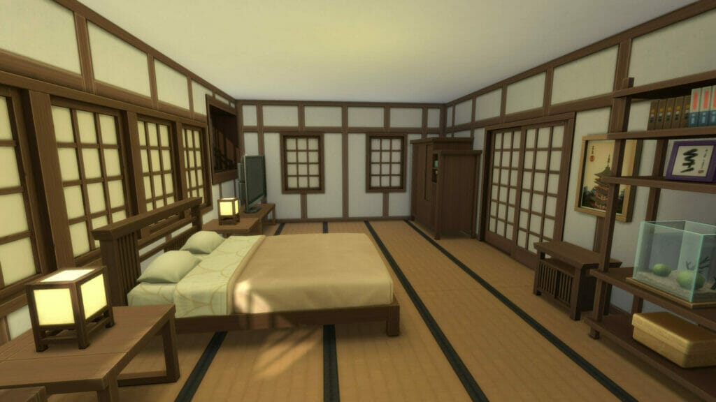 แจกบ้าน The Sims 4 โรงแรมญี่ปุ่นขนาดเล็ก 20x15 ที่ได้แรงบันดาลใจมาจากเกม Rilakkuma Farm 15