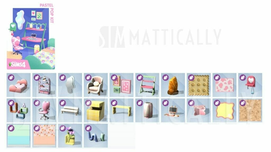 The Sims 4 เตรียมเปิดให้ดาวน์โหลด 2 Kits ใหม่ Everyday Clutter Kit และ Pastel Pop Kit