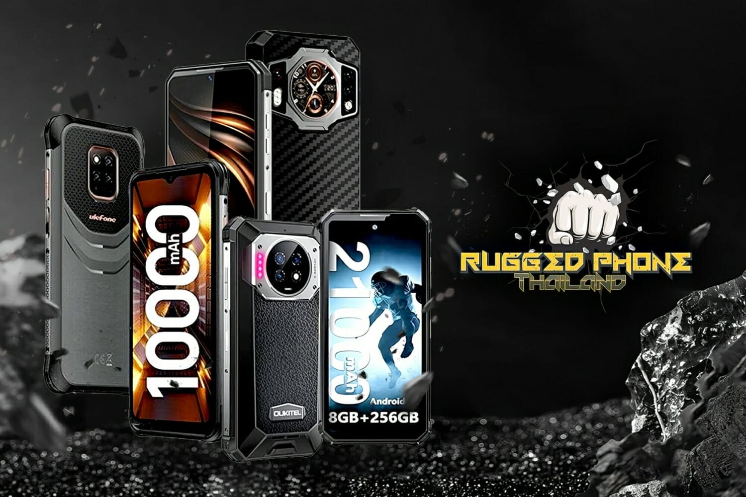 Rugged Phone Thailand นำเข้ามือถือสายถึก uleFone Power Armor 14 Pro และ Oukitel WP19 บุกตะลุยทุกสภาพแวดล้อม
