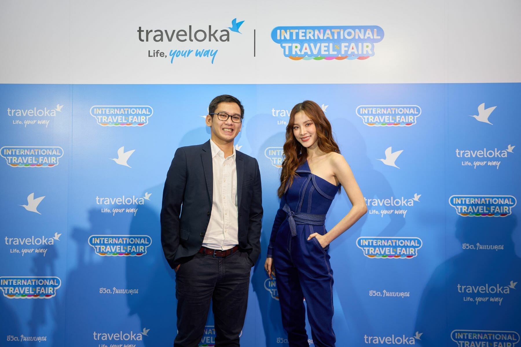 Iko Putera, CEO of Transport for Traveloka and Baifern Pimchanok, Brand Ambassador for Traveloka Thailand and Vietnam (2)