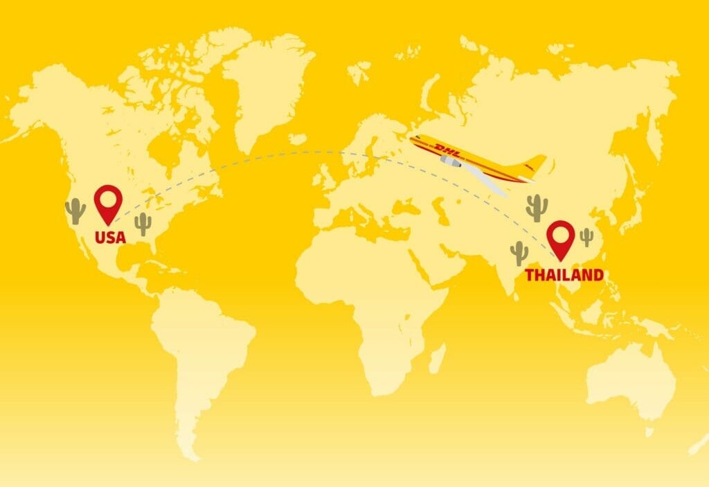 DHL Express เปิดให้บริการเพิ่มส่งด่วนกระบองเพชรและไม้ใบจากประเทศไทยไปยังสหรัฐอเมริกาแล้ววันนี้