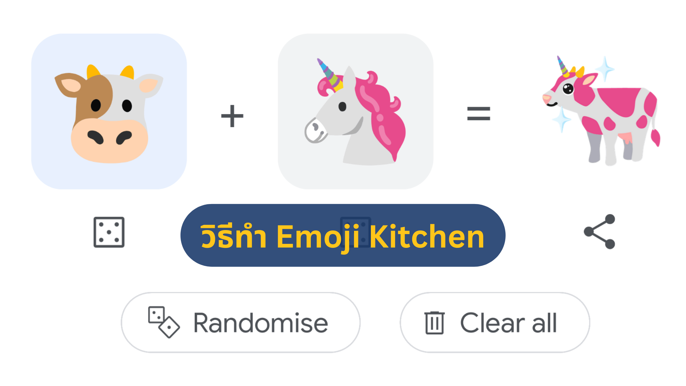 Emoji Kitchen ผสมอิโมจิใหม่ให้สื่อได้ทุกอารมณ์ ทำอย่างไร