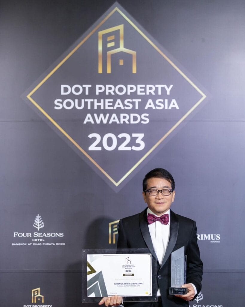 KRONOS SATHORN คว้ารางวัลใหญ่ระดับภูมิภาค “Best Luxury Office Development” จากเวที “Dot Property Southeast Asia Awards 2023